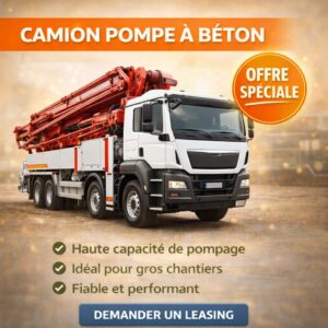 Camion pompe à béton